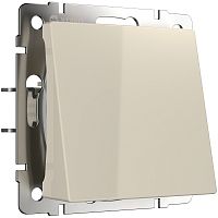 Вывод кабеля без рамки Werkel слоновая кость глянцевый картинка